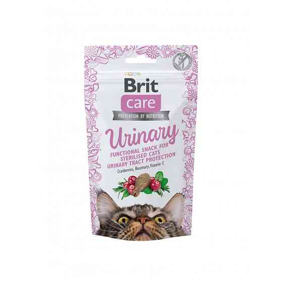 Функциональное лакомства для кошек Brit Care Cat Snack Urinary с индейкой, 50 г Винница