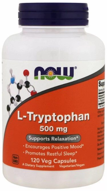 Триптофан Now Foods L-Tryptophan 500 мг, 120 вегетарианских капсул Киев - изображение 1