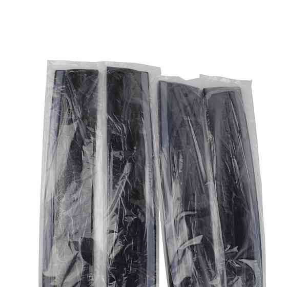 Дефлектори вікон (вітровики) з хром полосою Nissan Qashqai 2015-2021, 4шт, SunPlex, на скотчі Вінниця