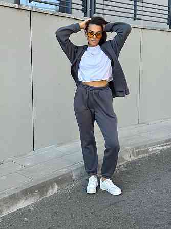 Женский спортивный костюм на флисе Графитовый 42/44 Харьков