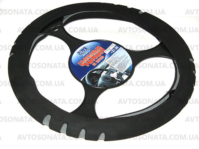 Обплетення на кермо еластична сіра Вінниця - фото 1