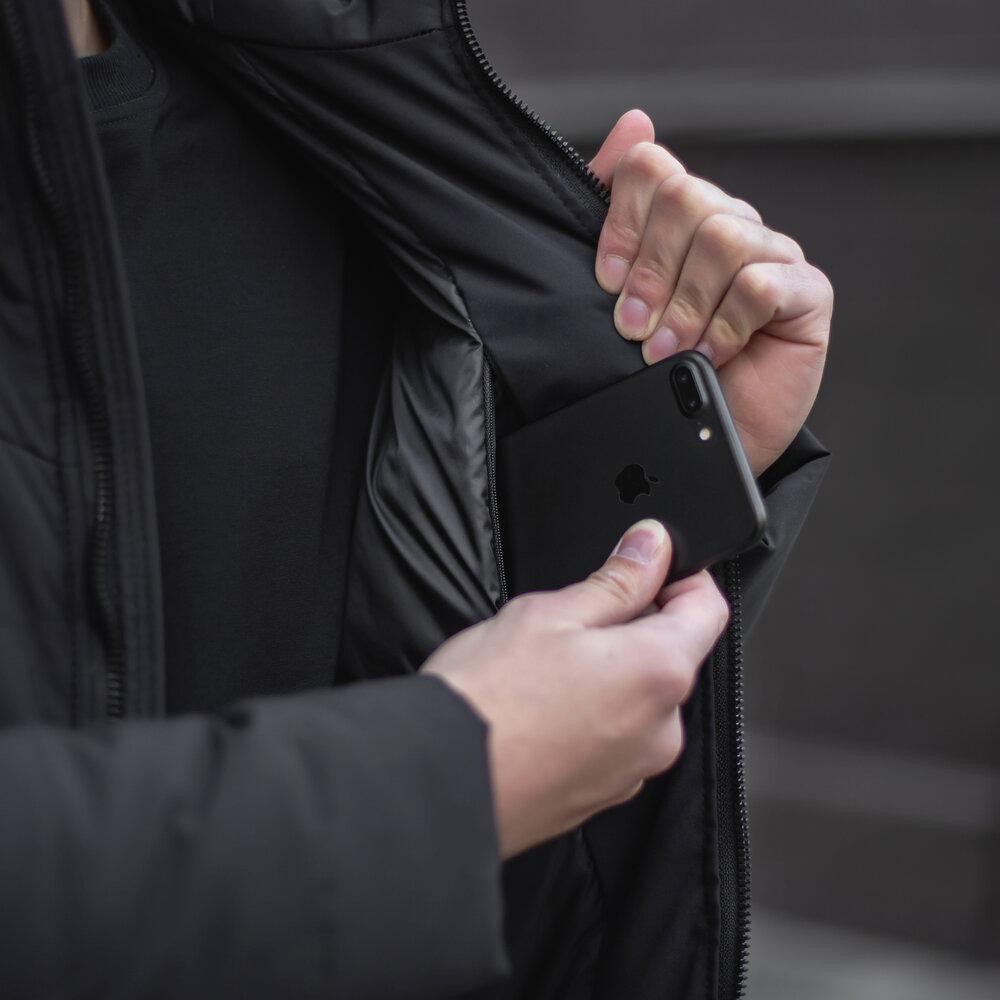 Чоловіча зимова Куртка з капюшоном Pobedov Winter Jacket Dzen Київ - фото 13