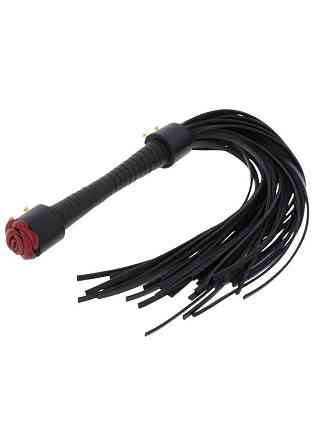 Флогер Taboom Wild Roses Whip з декоративною трояндою на рукоятці Sex Aura Київ