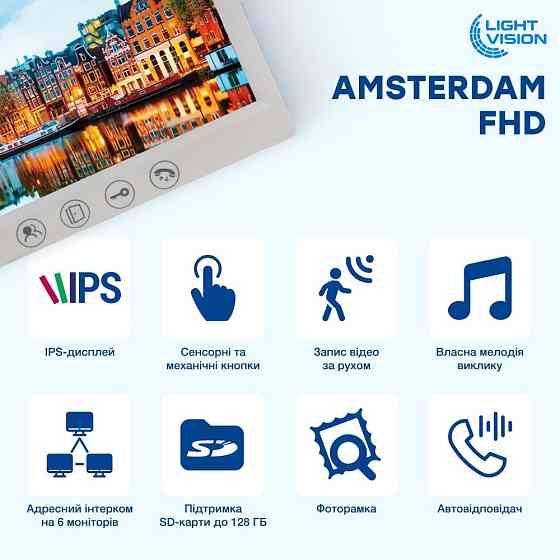 Комплект відеодомофона Light Vision: домофон 7