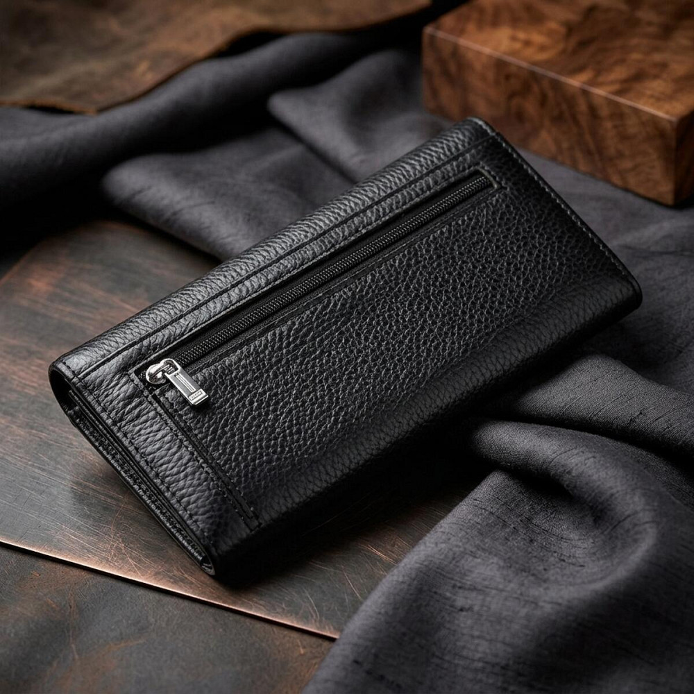 Універсальний гаманець-візитниця ST Leather 18951 Чорний Київ - фото 10