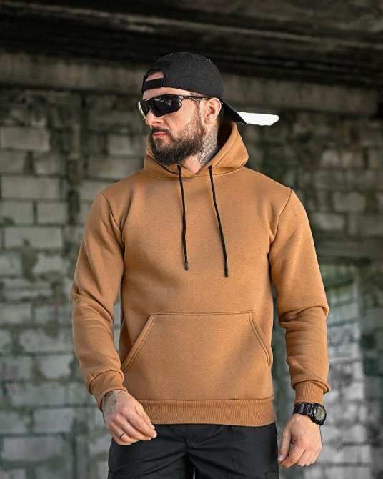 Милитари худи на флисе GENESIS Молодость койот ПП8086 Одесса - изображение 2