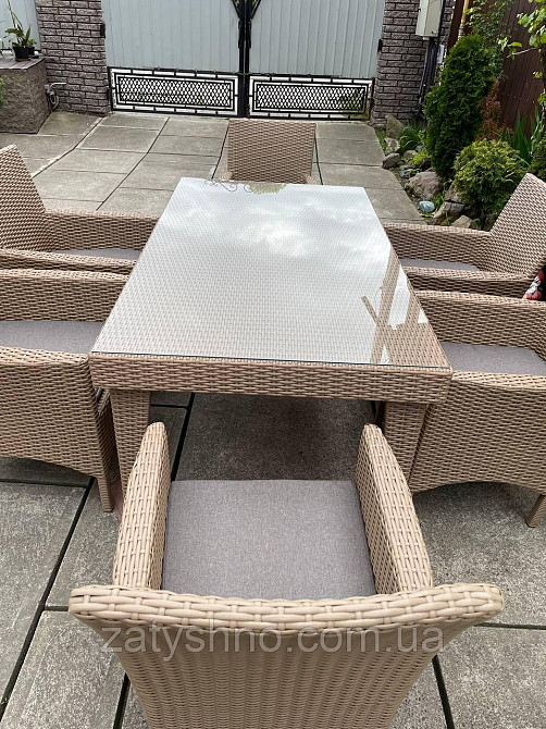 Ротанговая мебель  с 6 креслами и большим столом Киев - изображение 3