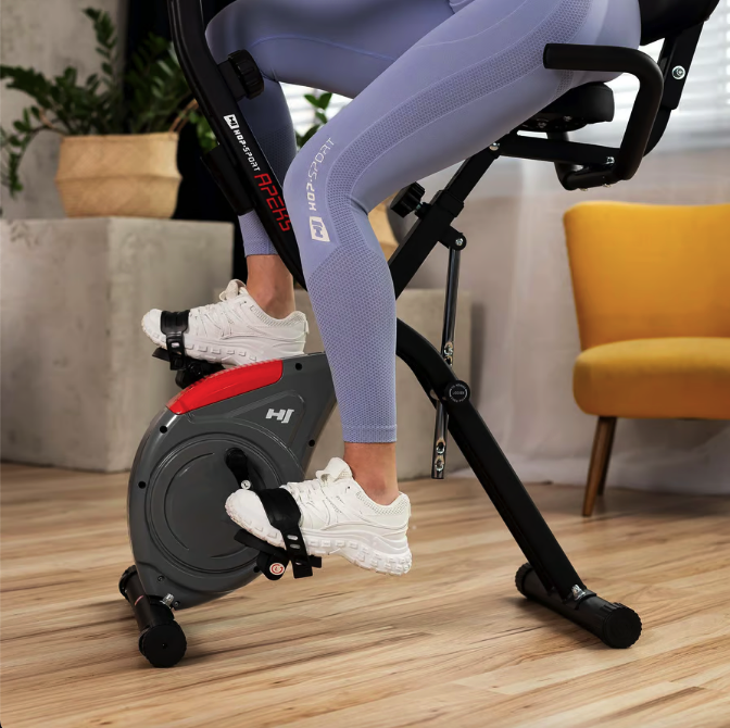 Велотренажер Hop-Sport HS-3030X Apeks X-Bike сірий Киев - изображение 9