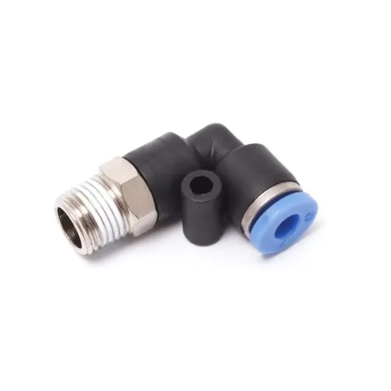 Фітинг кутовий для пластикових трубок 8мм із зовнішнім різьбленням 1/4 " Одеса