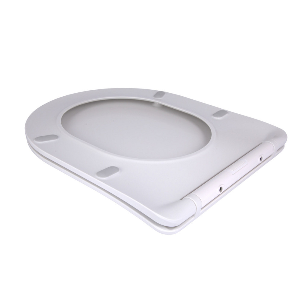 Qtap Сиденье для унитаза напольного (Dove) 425×363×30 мм, White, с микролифтом Slim Duroplast, Quick Release QT06228380BW3 Киев - изображение 10