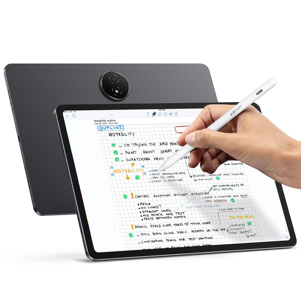 Стилус Acefast V1 universal capacitive pen White Киев - изображение 7