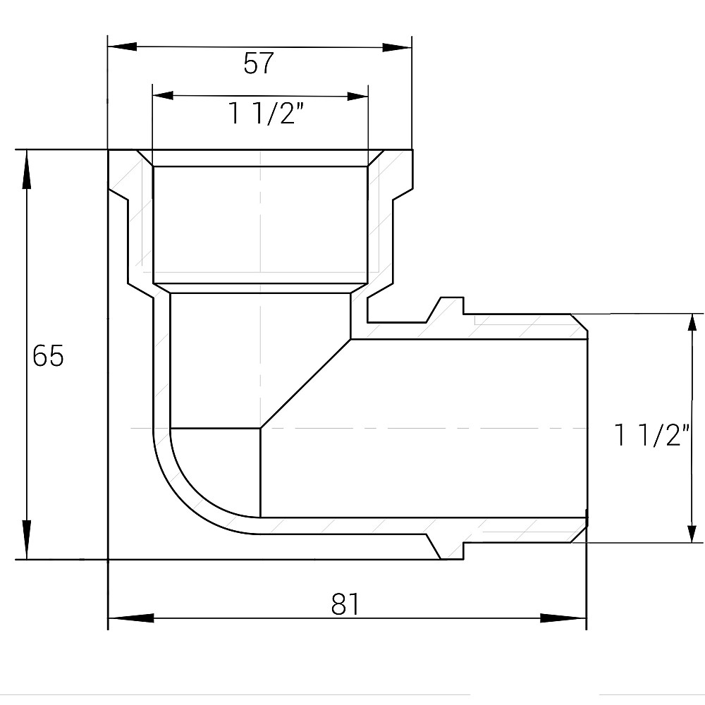 Кутник 1 1/2″ВЗ нікельований NL773S OPTIMUM Тернопіль - фото 3