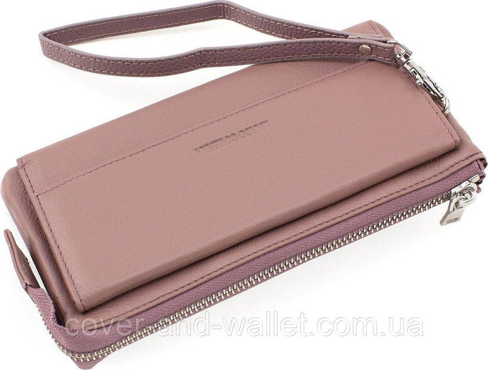 Модний жіночий гаманець-клатч з натуральної шкіри на змійці Marco Coverna MC 6052 Київ - фото 3