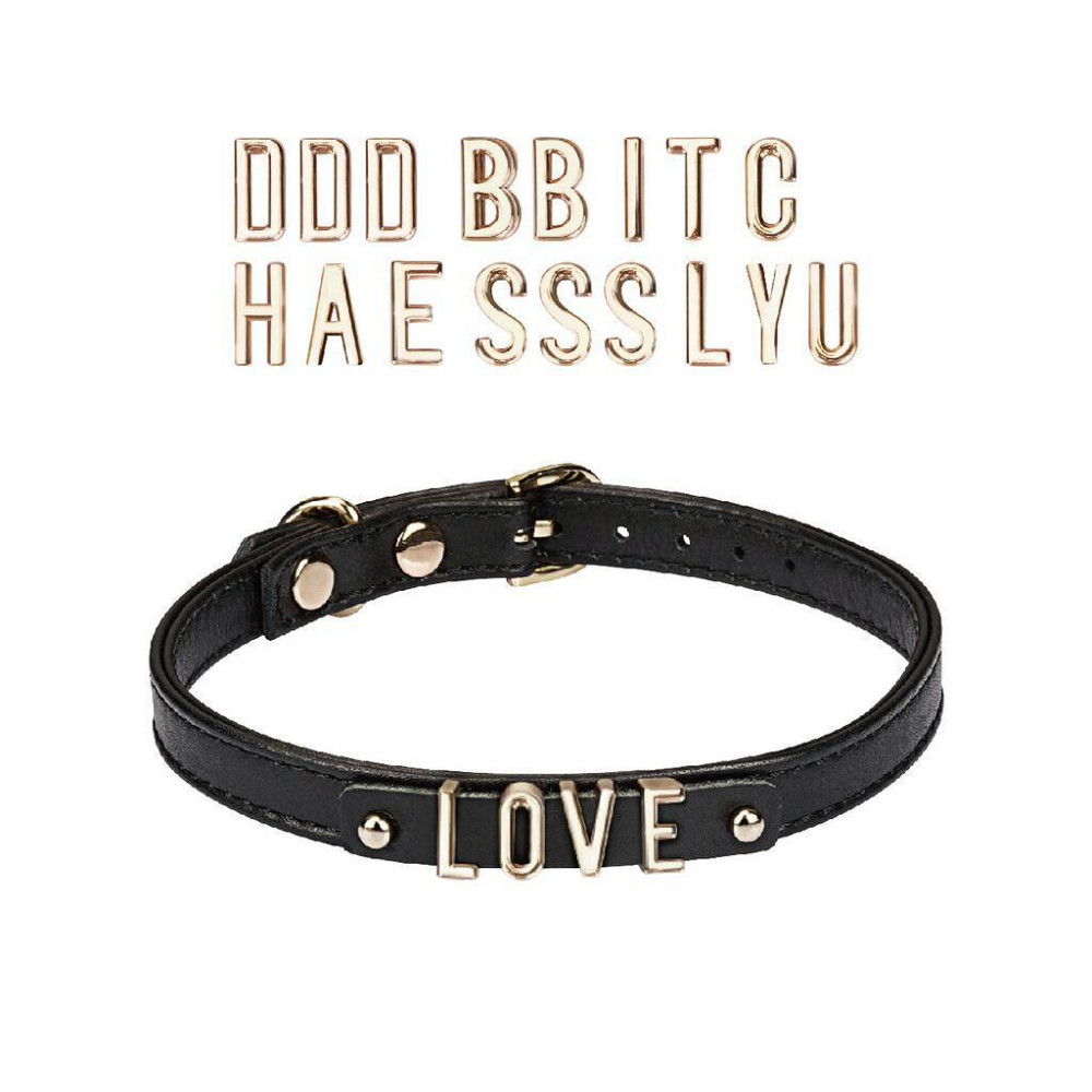 Чокер Liebe Seele DIY Choker with 21 Removable Letters, знімні букви, 21 буква в комплекті Sex Aura Київ - фото 1