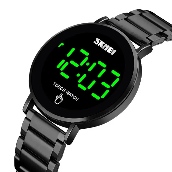Наручные мужские часы Skmei Light 1550 (Черные) Винница