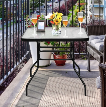 Садовий стіл Costway Jupiter скляний Киев