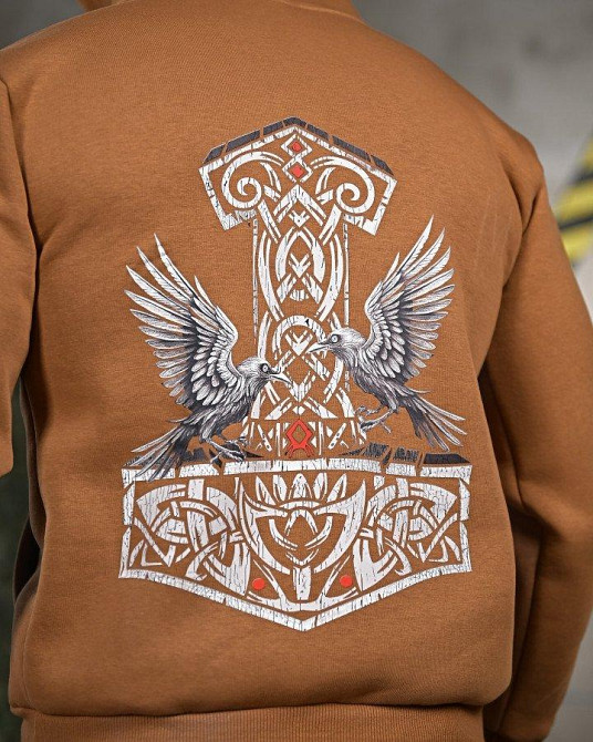 Милитари худи на флисе GENESIS Thor койот ПП8080 Одеса - фото 4