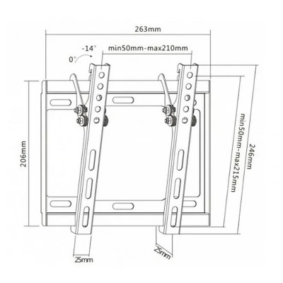 Кронштейн Brateck LP34-22T Винница - изображение 6