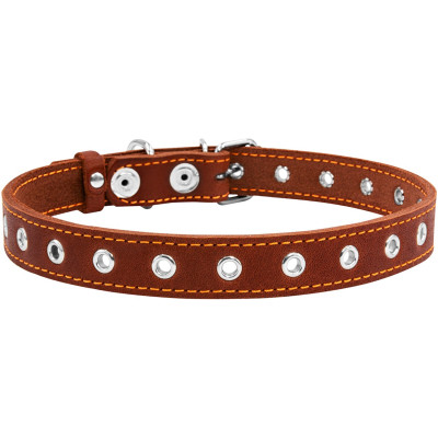Нашийник для тварин Collar безрозмірний 20 мм 50 см (коричневий) (01516) Вінниця - фото 3