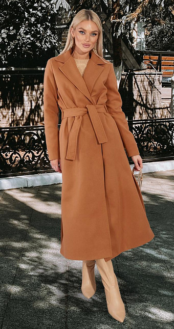 Кашемірове пальто з розрізами (42) Київ - фото 8