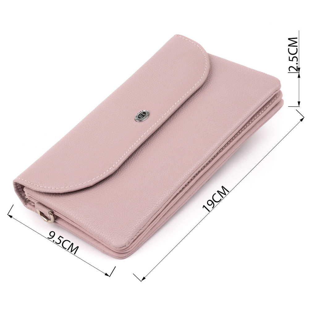 Клатч из кожи женский ST Leather 19322 Лиловый Киев - изображение 9