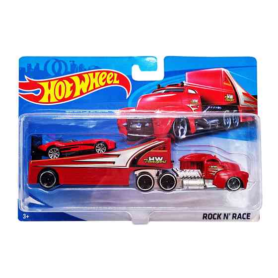 Детский игровой набор машинок T-P771-1(Red) с трейлером Винница