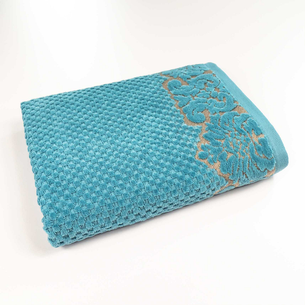 Набір махрових рушників 3шт 50x90см, 50x90см, 70x140см Damask Преміум якості Жакардове з велюром 550 Суми - фото 7