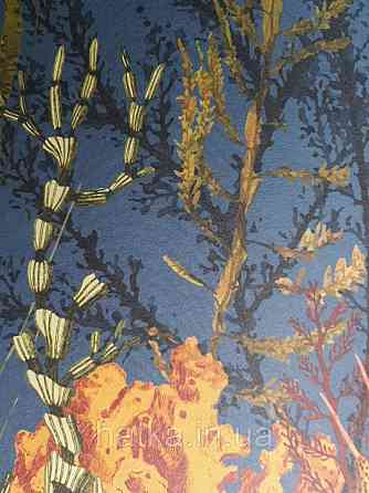 Обои виниловые  Lutece Bensimon панно 260х350 см панно море водный мир аквариум кораллы водоросли на синем Киев