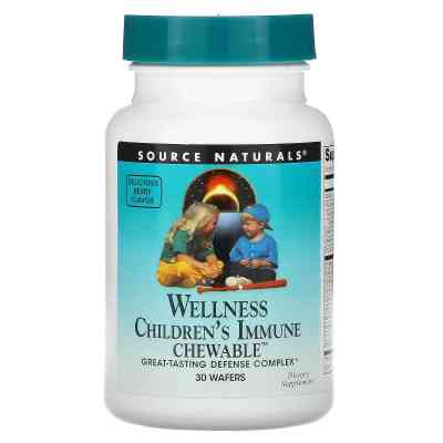 Вітамінно-мінеральний комплекс Source Naturals Дитячі Жувальні Вітаміни для Імунної Системи, вк (SN2138) Вінниця