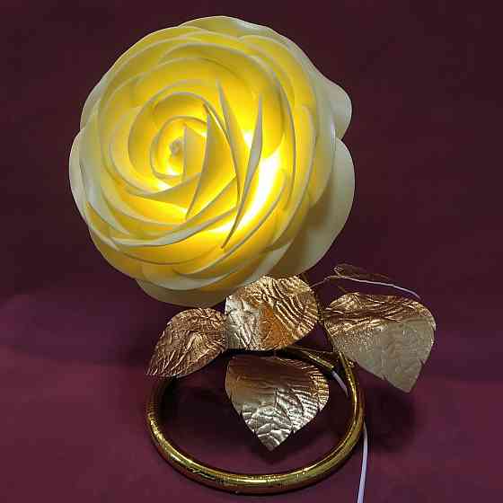 Світильник-нічник "Жовта камелія" Дніпро