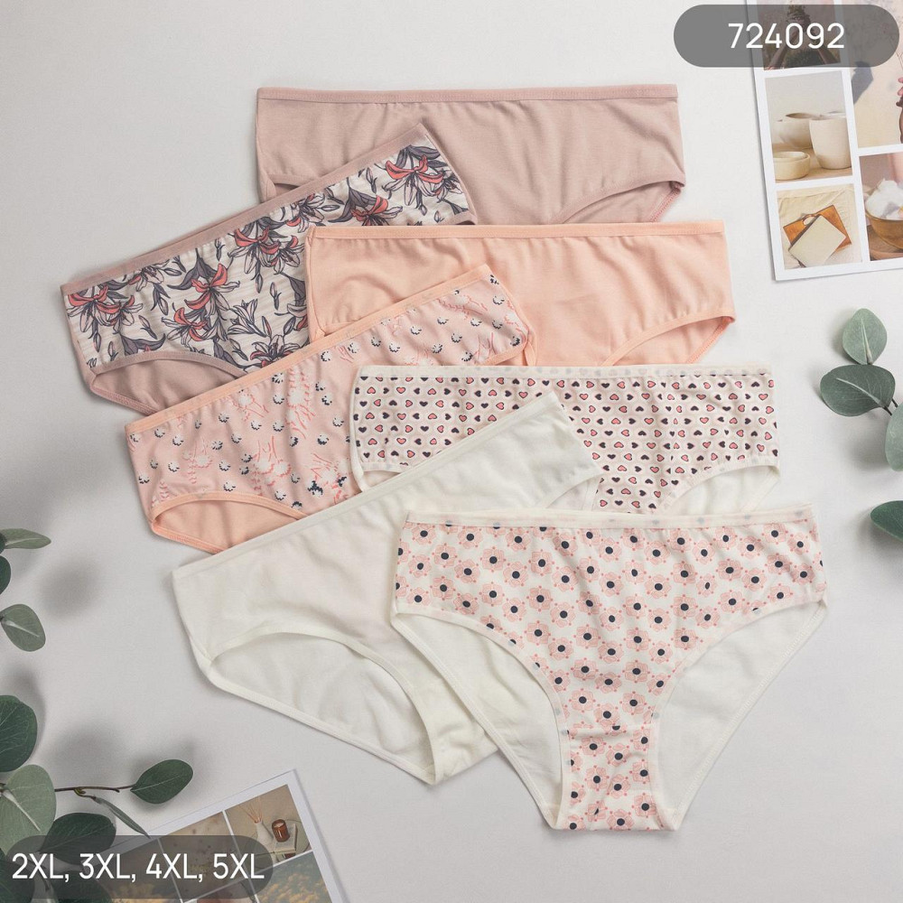 Трусы женские Nicoletta Турция недельки 2XL,3XL, 4XL| 7 шт. Киев - изображение 2