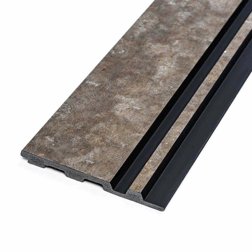 Рейка декоративная PS 2900х120х12мм Серо-коричневый с золотыми вкраплениями SW-00002138 Днепр - изображение 1