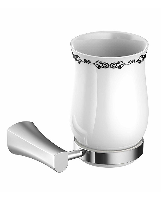 Стакан для зубних щіток VOLLE SOLO cepillado níquel нікель Київ - фото 1