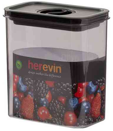 Контейнер HEREVIN Canister-Vacuum Lid-White-Black 1.8 л (161184-000) (7077944) Киев