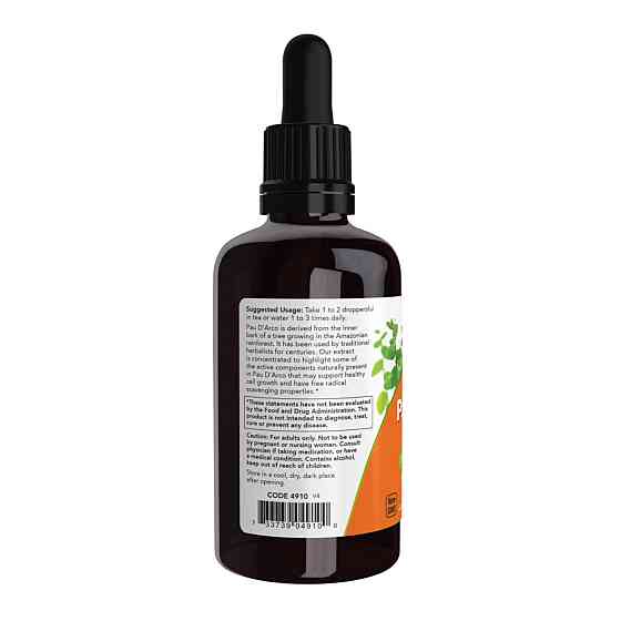 Экстракт По Дарко Now Foods Pau D'Arco Extract Liquid  59ml Киев