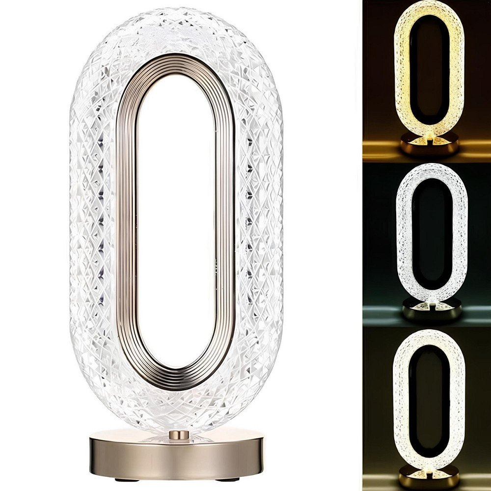 Настільна лампа-нічник 26х10,5см,з USB,CRYSTAL TABLE LA SBR Київ - фото 1