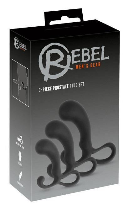 Набор массажеров простаты Rebel 3-piece Prostate Plug Sex Aura Киев - изображение 1