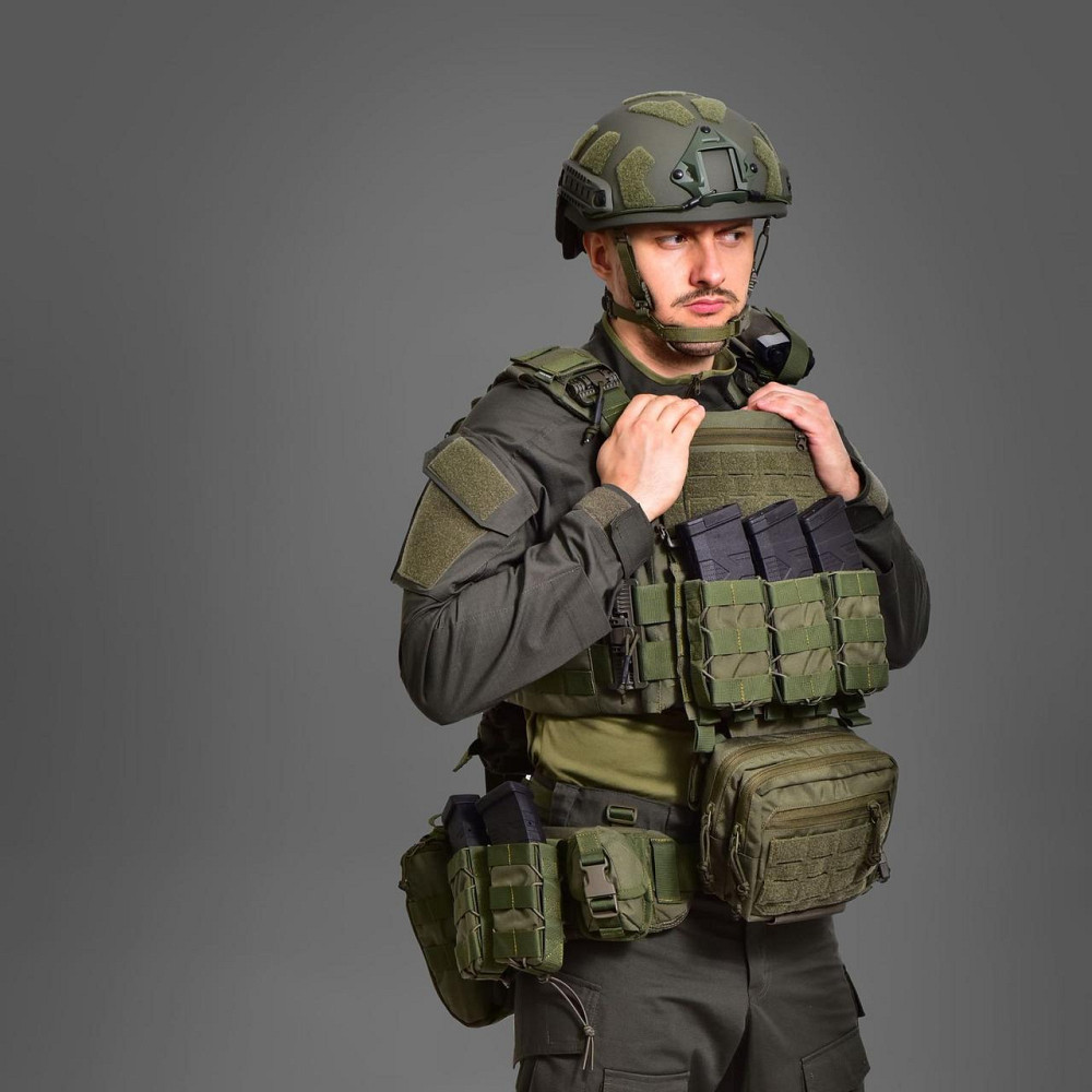 Плитоноска тактическая без плит MPS М8 Pro Cordura 1000 Оливковый Киев - изображение 2