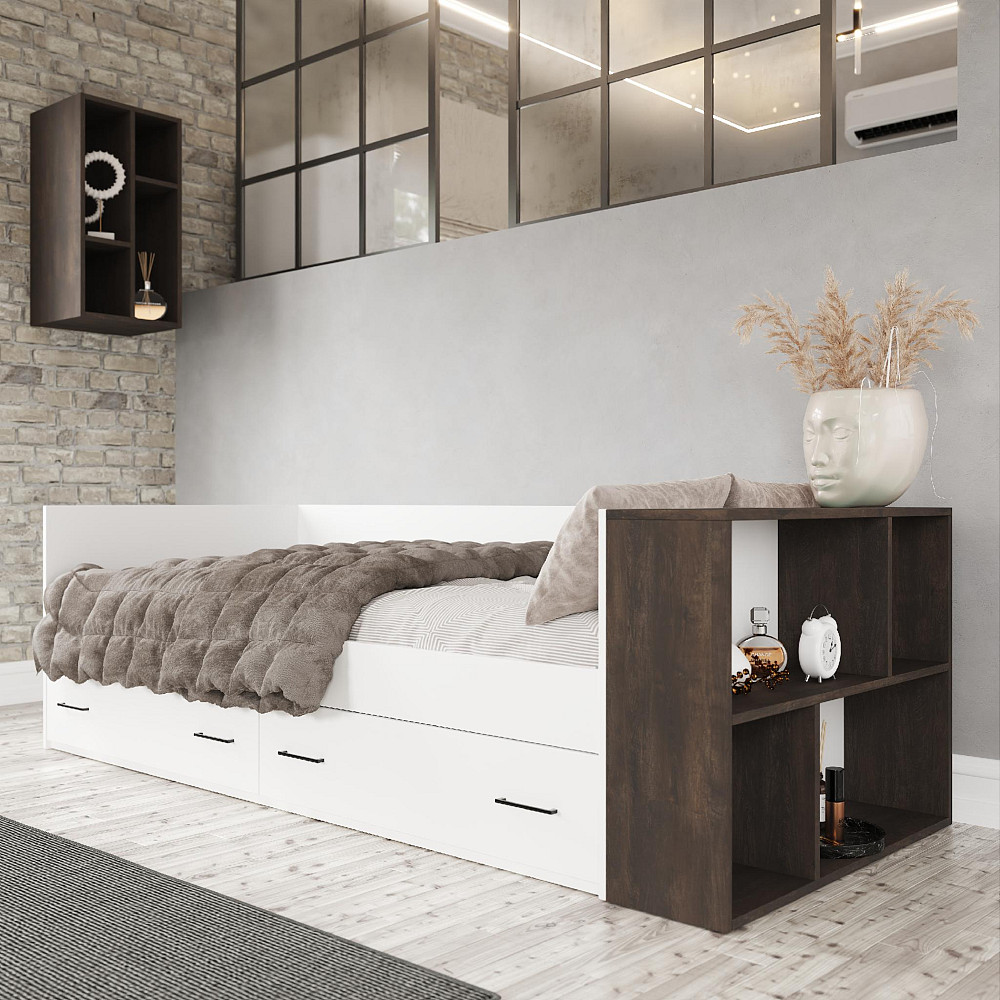 Полка приставная Т-9, Бетон, 934/250/700 Львов - изображение 3