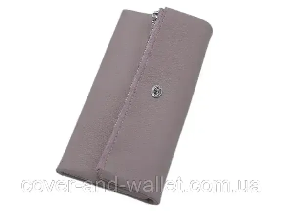 Темно-розовый женский кошелек для купюр и карточек ST 269 Киев - изображение 5