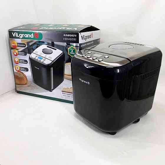 Хлебопечка с функцией подогрева ViLgrand VBM6091 600 Вт, 19 програм, Домашняя выпечка хлебопечка FB-45 Киев