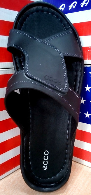 Мужские кожаные шлепки ,производство Польши.p.41(26.5см) Киев - изображение 8