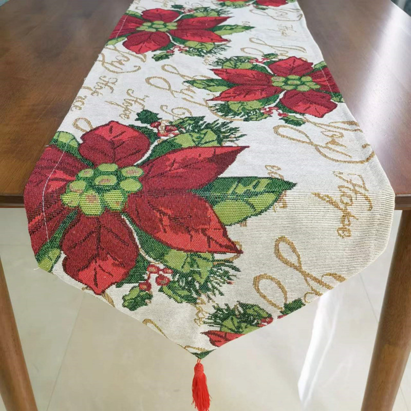 Скатертина новорічна доріжка 160 на 33 см різнобарвний Київ - фото 9