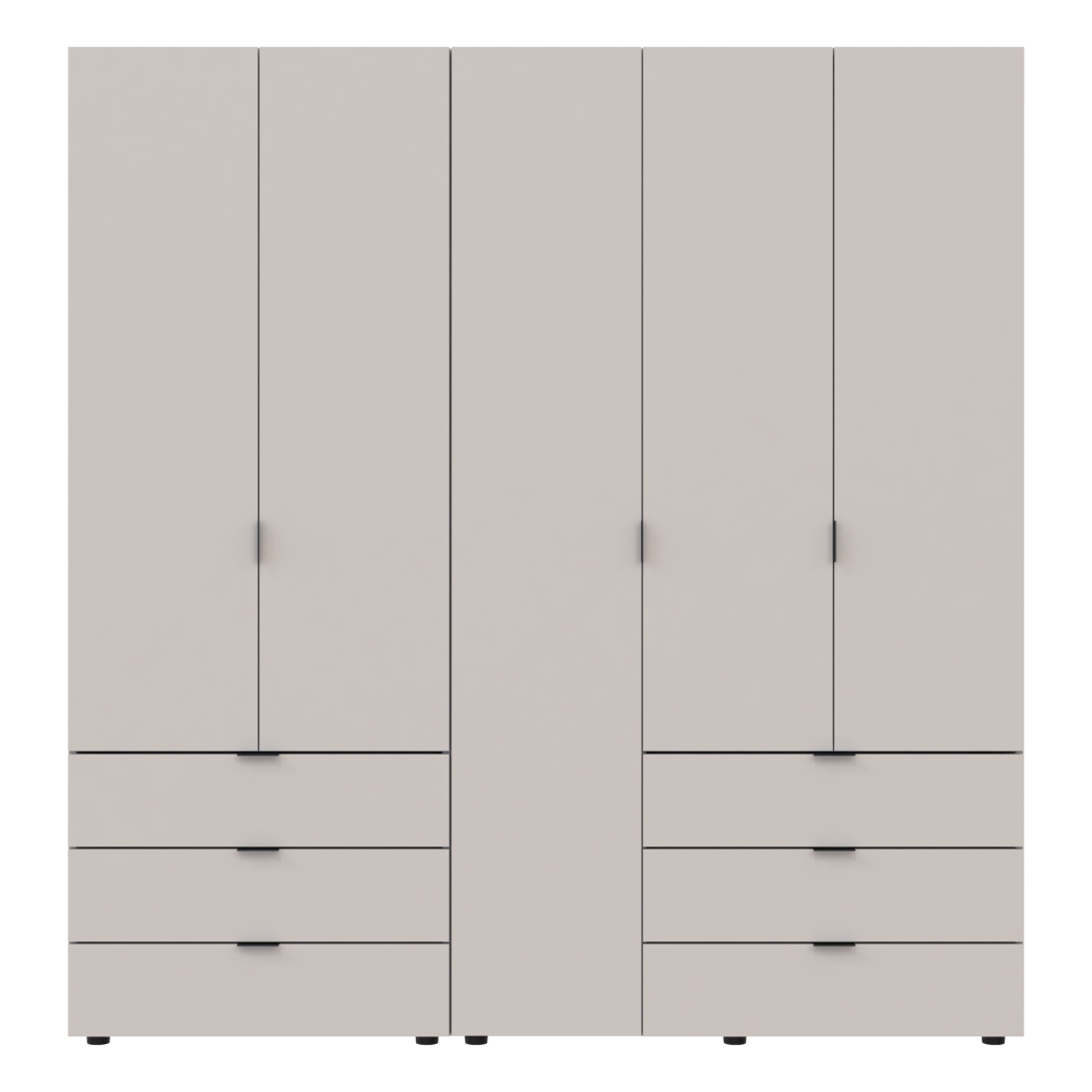 Комплект шаф для одягу Doros Гелар (2 шт.) 193,7х49,5х203,4 см Кашемір (DRS-011239) Дніпро - фото 1