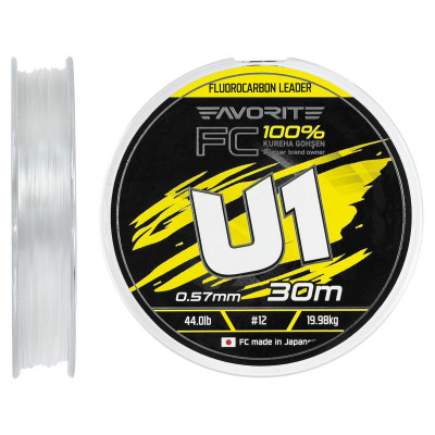Флюорокарбон Favorite U1 FC 30m 12/0.57mm 44.0lb/19.98kg (1693.12.22) Винница - изображение 1