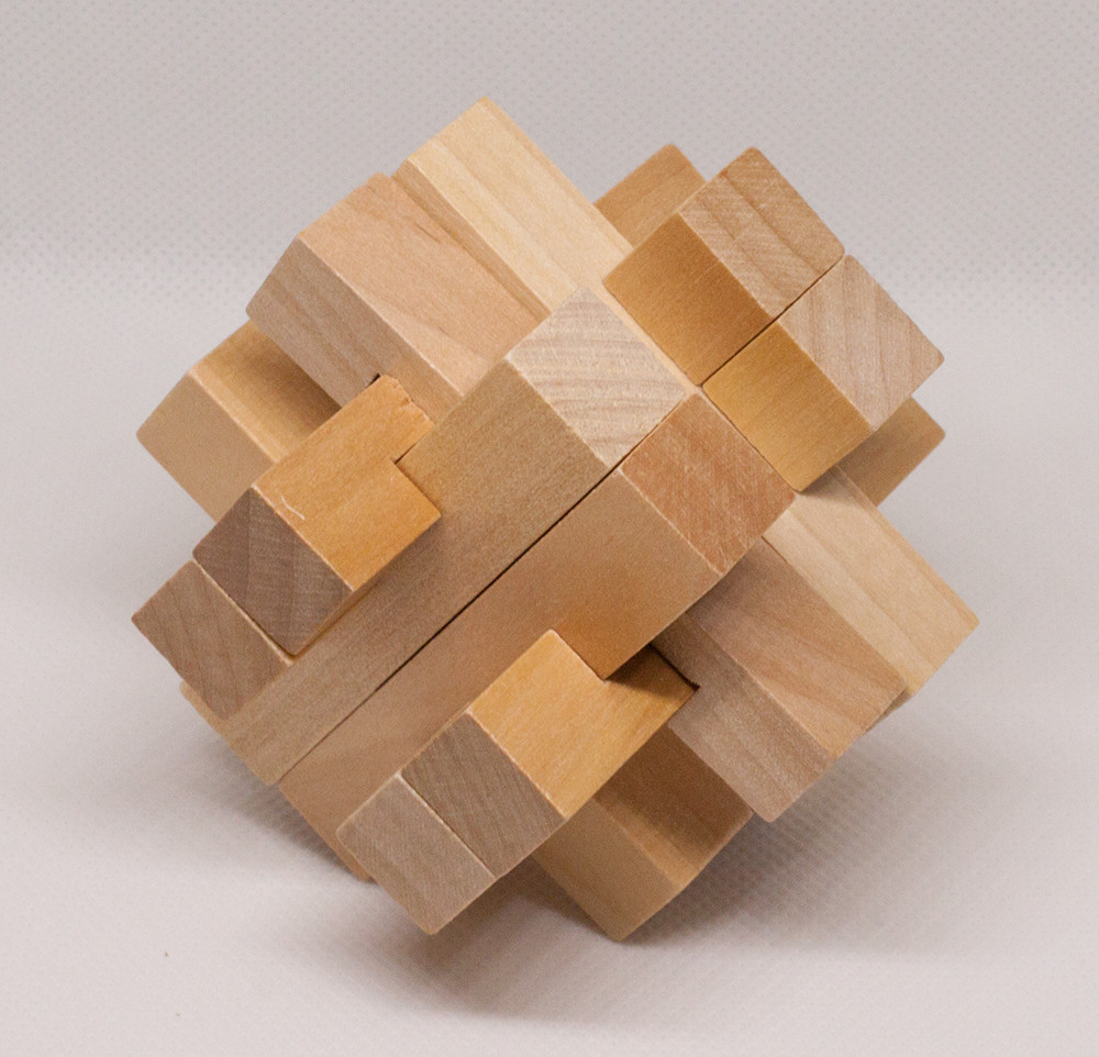 Набір з 3 дерев'яних головоломок-антистресів різного рівня складності Рівне - фото 6