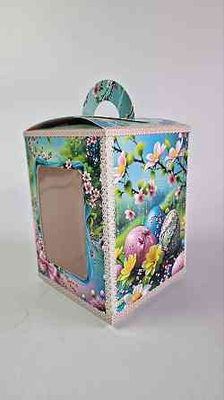 Коробка под пасхальный  Пасхи 14см *14см*18,7см  (400грм) №1  (1 шт) Харьков