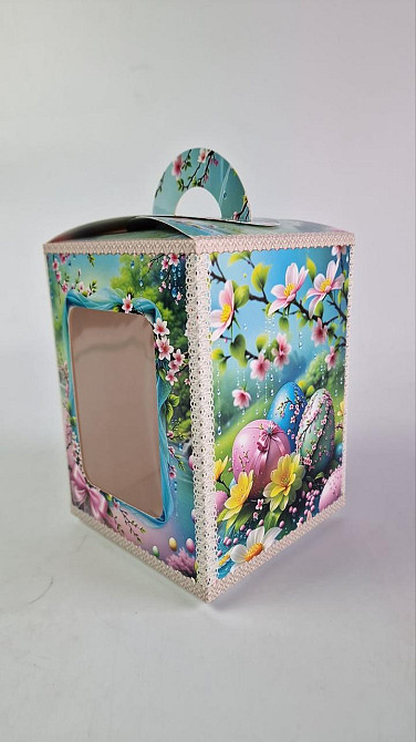 Коробка под пасхальный  Пасхи 14см *14см*18,7см  (400грм) №1  (1 шт) Харьков - изображение 1