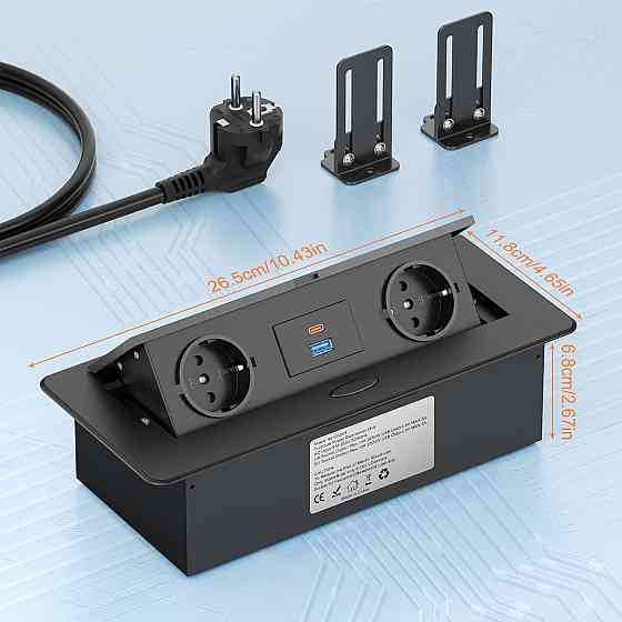 Вбудована подвійна розетка з Type-C GS201 Луцк