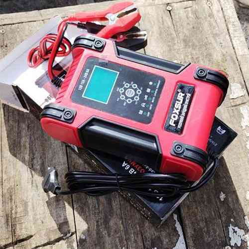 Розумний зарядний пристрій авто акумуляторів 12В-12А 24В-6А РК FOXSUR FBC122412D Вінниця